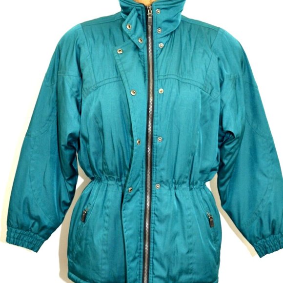 Vintage Coltech 1980's Green Women's sz 6 Thermore Insulated Winter Ski jacket - Picture 4 of 7